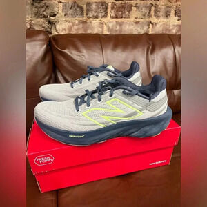 New Balance Gray and Lime Athletic Shoes